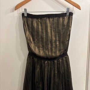 BCBGMaxAzria Black and Gold Dress